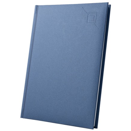 SATIN A5 undated notebook with a hardback cover and foam padding