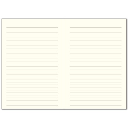 FELIZ A5 undated notebook with tinted offset printing and decorative stitching