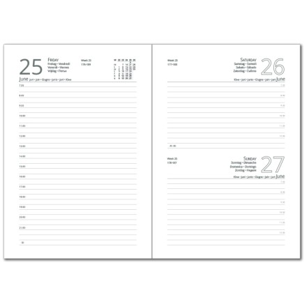 1114CAPD CAPRIS A5 Notebook wit dates