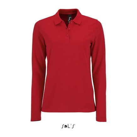 SO02083 SOL'S PERFECT LSL WOMEN - LONG-SLEEVE PIQUÉ POLO S Apple green