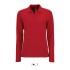 SO02083 SOL'S PERFECT LSL WOMEN - LONG-SLEEVE PIQUÉ POLO S Red