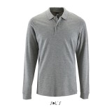 SO02087 SOL'S PERFECT LSL MEN - LONG-SLEEVE PIQUÉ POLO SHI Grey melange