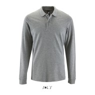 SO02087 SOL'S PERFECT LSL MEN - LONG-SLEEVE PIQUÉ POLO SHI Grey melange SO02087 SOL'S PERFECT LSL MEN - LONG-SLEEVE PIQUÉ POLO SHI Grey melange