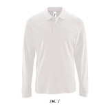 SO02087 SOL'S PERFECT LSL MEN - LONG-SLEEVE PIQUÉ POLO SHI White
