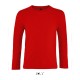 SO02947 SOL'S IMPERIAL LSL KIDS - LONG SLEEVE T-SHI Red