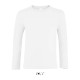 SO02947 SOL'S IMPERIAL LSL KIDS - LONG SLEEVE T-SHI White