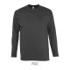 SO11420 SOL'S MONARCH - MEN'S ROUND COLLAR LONG SLEEVE T-S Grey