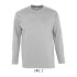 SO11420 SOL'S MONARCH - MEN'S ROUND COLLAR LONG SLEEVE T-S Grey melange
