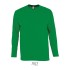 SO11420 SOL'S MONARCH - MEN'S ROUND COLLAR LONG SLEEVE T-S Kelly Green