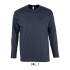 SO11420 SOL'S MONARCH - MEN'S ROUND COLLAR LONG SLEEVE T-S Navy