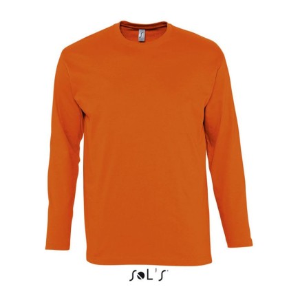 SO11420 SOL'S MONARCH - MEN'S ROUND COLLAR LONG SLEEVE T-S Orange