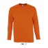 SO11420 SOL'S MONARCH - MEN'S ROUND COLLAR LONG SLEEVE T-S Orange