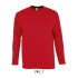 SO11420 SOL'S MONARCH - MEN'S ROUND COLLAR LONG SLEEVE T-S Red