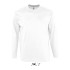SO11420 SOL'S MONARCH - MEN'S ROUND COLLAR LONG SLEEVE T-S White