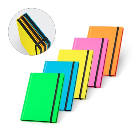 A5 notebook in fluorescent PU. Lined sheets WATTERS 93269 -102 A5 notebook in fluorescent PU. Lined sheets WATTERS 93269 -102