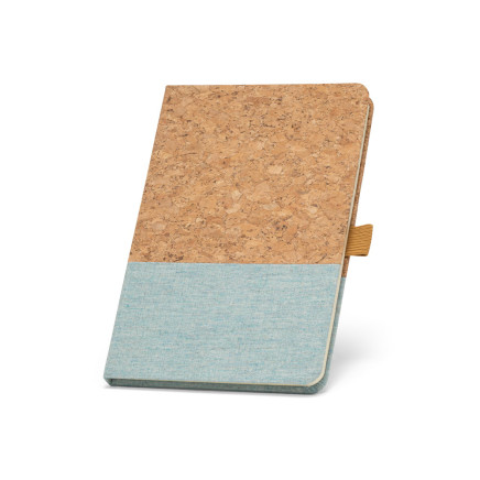 Notebook in cork and linen with lined sheets A5 KLEE 93277 - 124