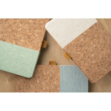 Notebook in cork and linen with lined sheets A5 KLEE 93277 - 119 Notebook in cork and linen with lined sheets A5 KLEE 93277 - 119