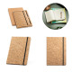 A5 notepad and ballpoint pen set in cork FREUD 93578-160
