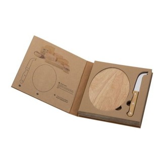 Cheese set with wooden cutting board - 0191 Cheese set with wooden cutting board - 0191