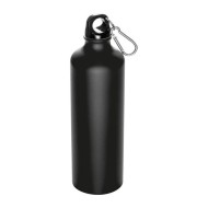 Metal drinking bottle with carabiner Brno - 019403 Metal drinking bottle with carabiner Brno - 019403