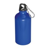 Metal drinking bottle with carabiner Kielce - 019504