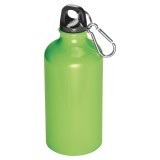 Metal drinking bottle with carabiner Kielce - 019529