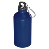 Metal drinking bottle with carabiner Kielce - 019544