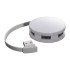 4 port - rounded USB-Hub - 0659