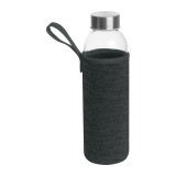 Glass Drinking Bottle in Neoprene Pouch Klagenfurt 084277