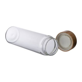 Glass bottle with bamboo lid Santa Cruz - 1541 Glass bottle with bamboo lid Santa Cruz - 1541