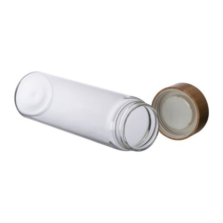 Glass bottle with bamboo lid Santa Cruz - 1541 Glass bottle with bamboo lid Santa Cruz - 1541