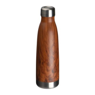 Stainless steel bottle with wooden look Tampa - 1582 Stainless steel bottle with wooden look Tampa - 1582