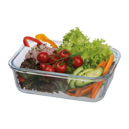 Glass lunchbox with bamboo lid - 1834