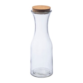 Glass Carafe with cork lid - 2306