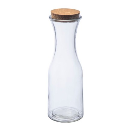 Glass Carafe with cork lid - 2306
