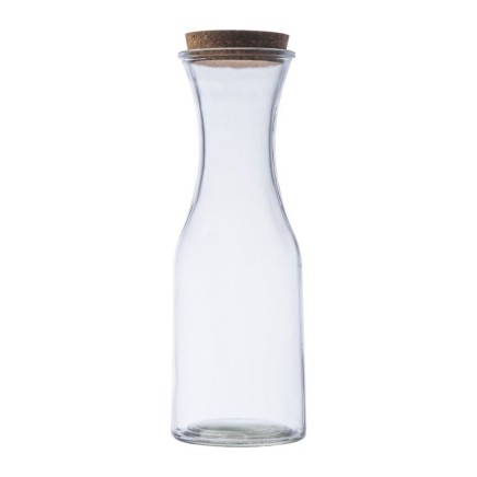 Glass Carafe with cork lid - 2306