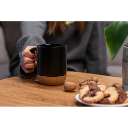 Ceramic mug with cork bottom Gistel - 241803
