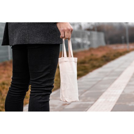 Памучна чанта за вино Nice - 2680 Памучна чанта за вино Nice - 2680