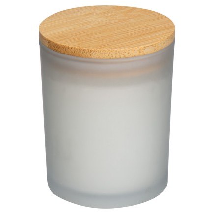 Свещ в матирано стъкло с бамбуков капак Metz - 3165 Свещ в матирано стъкло с бамбуков капак Metz - 3165