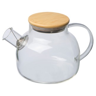 Glass jug with bamboo lid Frankfurt - 3185