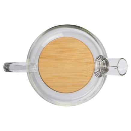 Glass jug with bamboo lid Frankfurt - 3185 Glass jug with bamboo lid Frankfurt - 3185