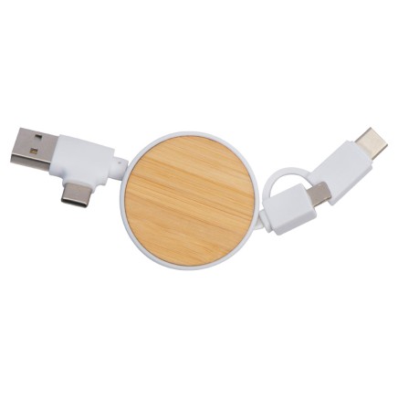 Bamboo charging cable Groningen - 3199 Bamboo charging cable Groningen - 3199