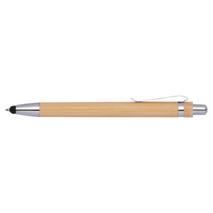 Bamboo ballpen with touch function - 3239