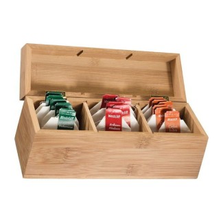 Bamboo tea box Damaskus - 3318