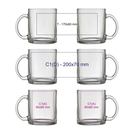 Glass mug Limerick - 3331