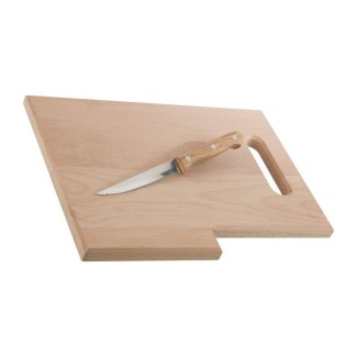 Wooden cutting board with knife Lizzano - 3388 Wooden cutting board with knife Lizzano - 3388
