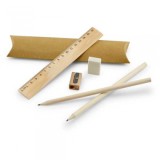 School writing set: ruler, pencil, eraser and sharpener RHOMBUS 91932 School writing set: ruler, pencil, eraser and sharpener RHOMBUS 91932
