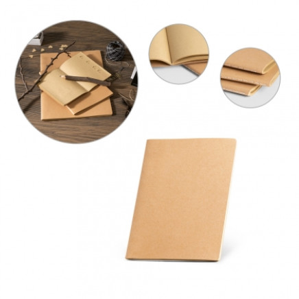 Notepad with cardboard cover. Plain sheets ALCOTT A5 93273