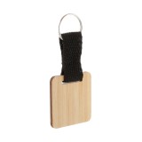 Stropp bamboo keyring, square - AP716562-B Stropp bamboo keyring, square - AP716562-B