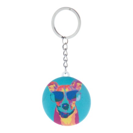 KeyBadge RPET Mini pin button keyring (AP716722) KeyBadge RPET Mini pin button keyring (AP716722)